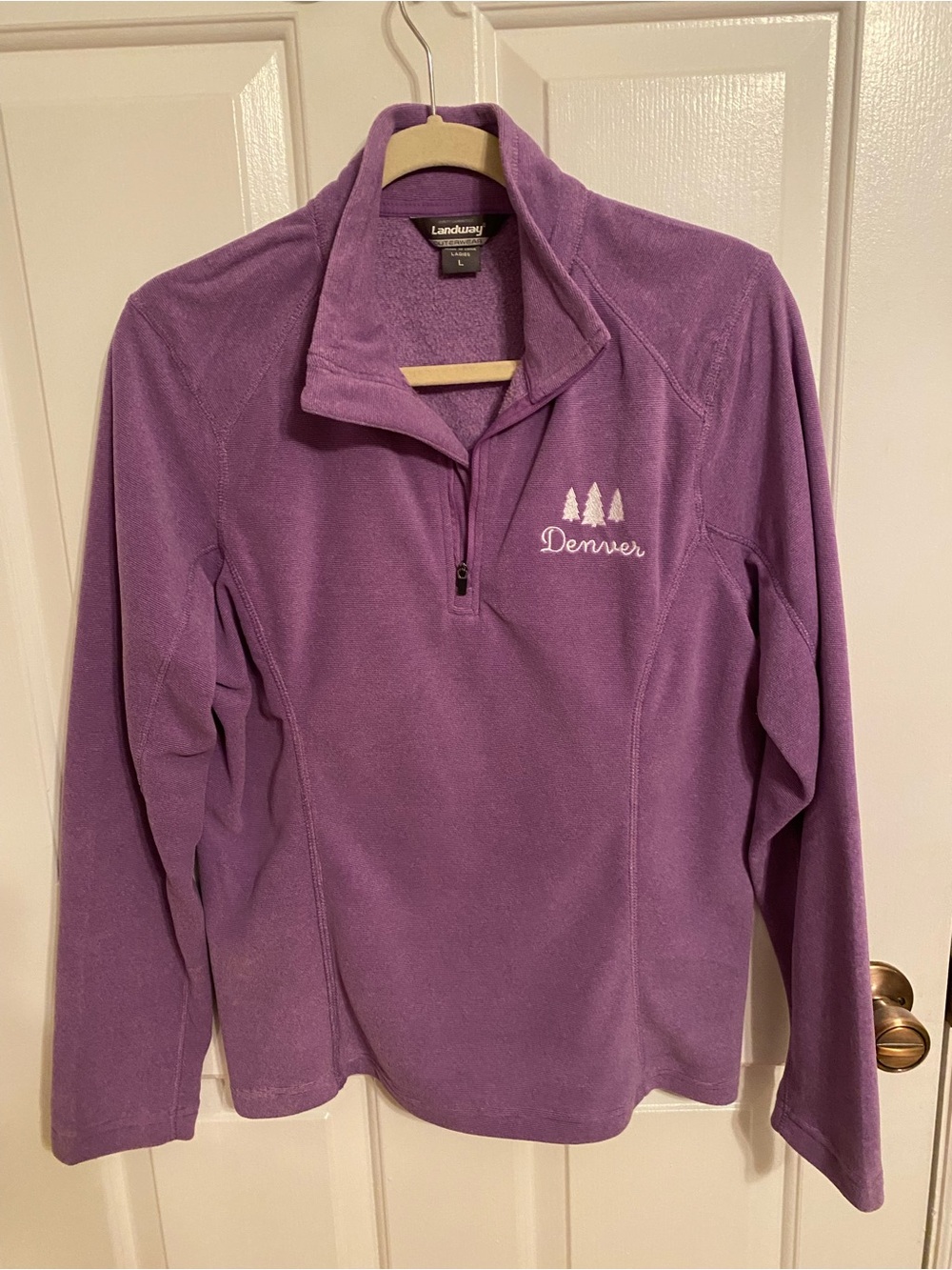 Landway Purple Half-Zip Denver Fleece Pullover